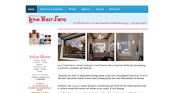 Desktop Screenshot of loveyourfacesf.com